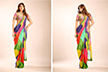 The colours of the festive season was added by Shilpa Shetty in this vibrant saree